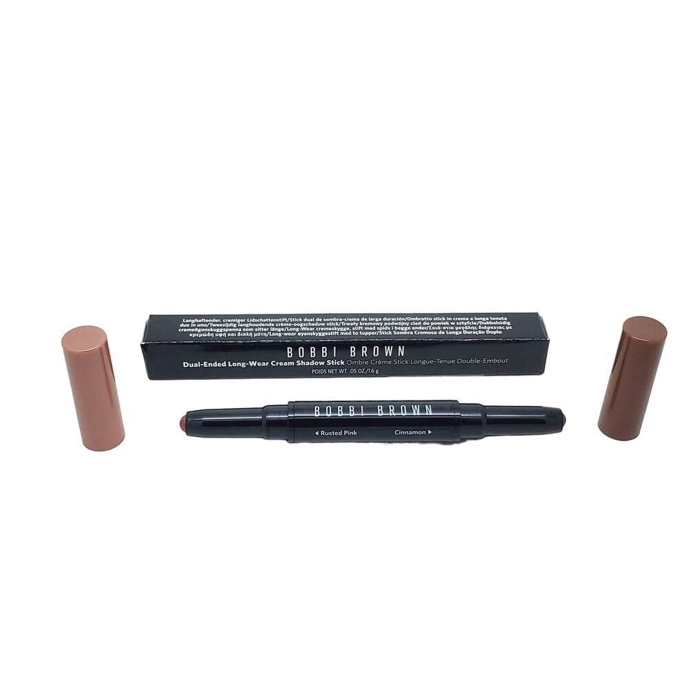 Bobbi Brown Dual-Ended Long-Wear Cream Eye Shadow Stick Rusted Pink - Cinnamon
